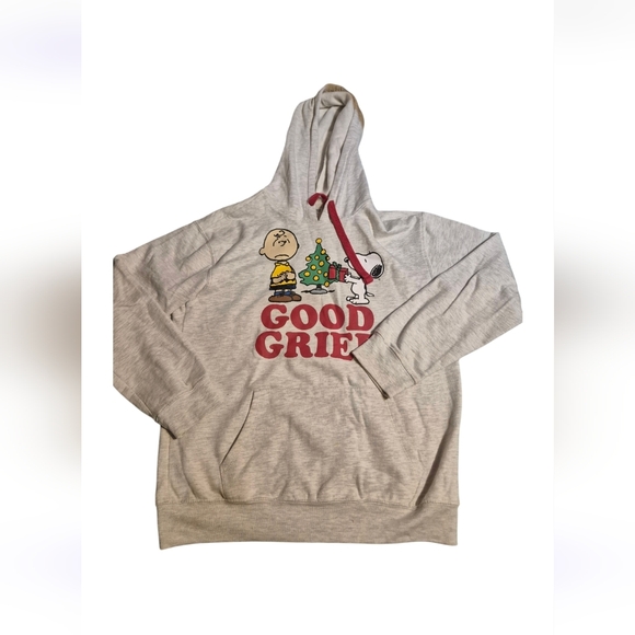 Peanuts Tops - Gray Peanuts 'Good Grief' Hoodie